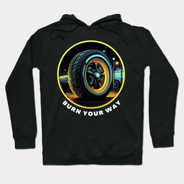 Sports Tire Hoodie by Wearable Works of Art